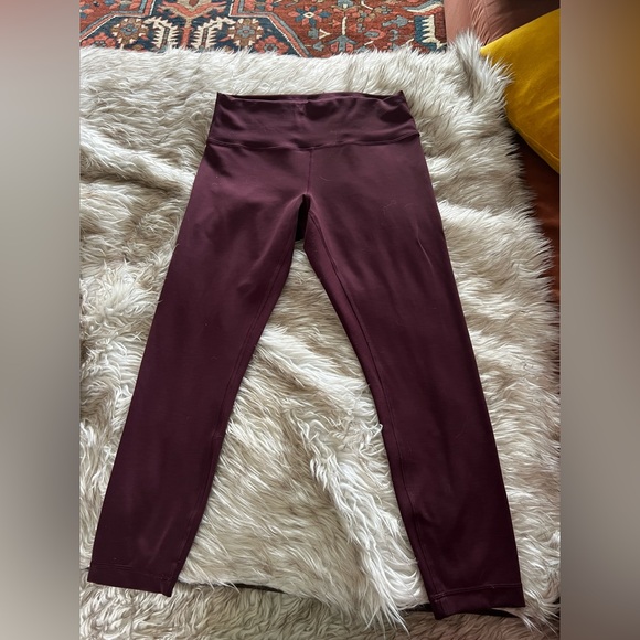 Lululemon Wunder Under HR 25” in Heathered Merlot - Picture 3 of 4